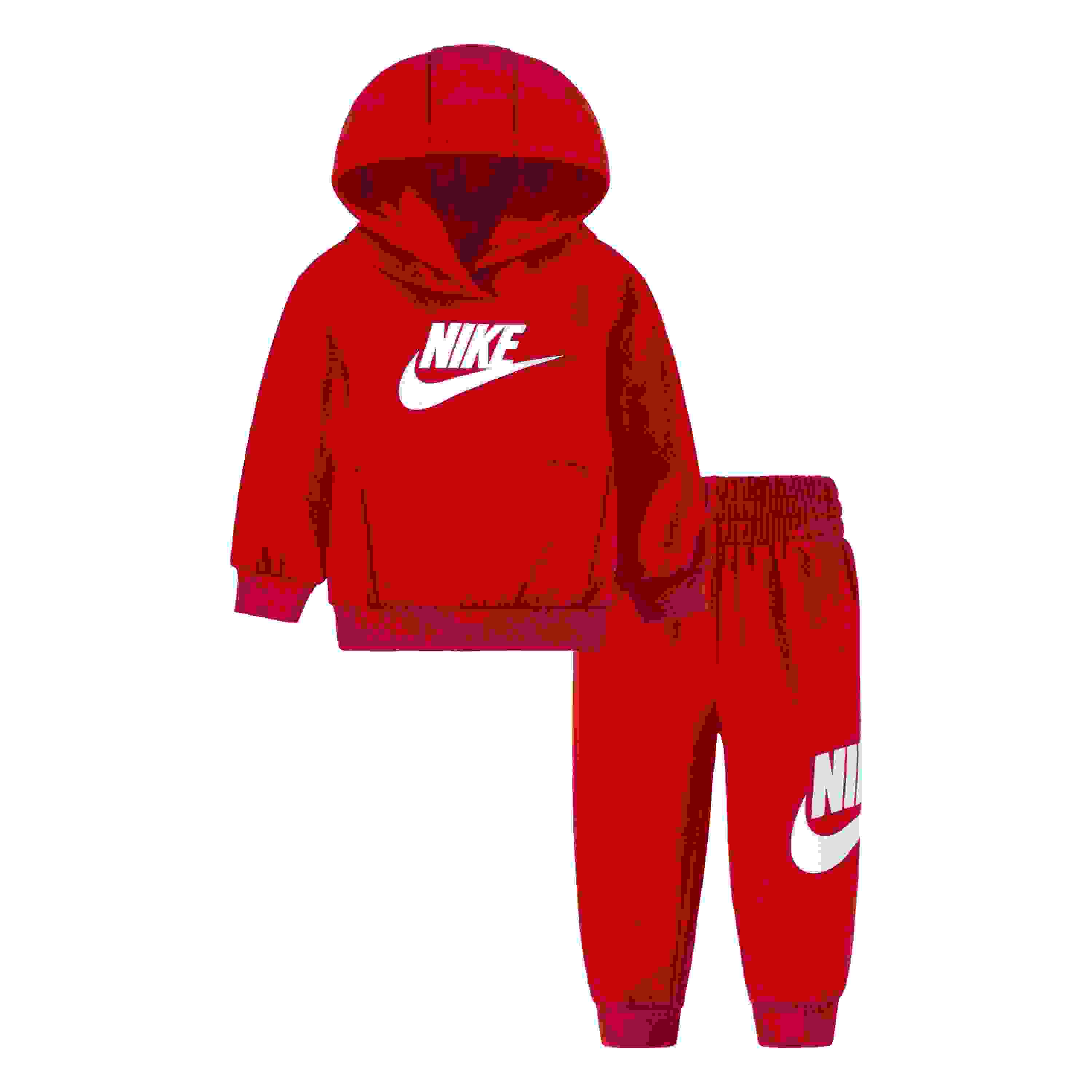 Nike Sportswear Club Fleece Infant Red Hoodie Set
